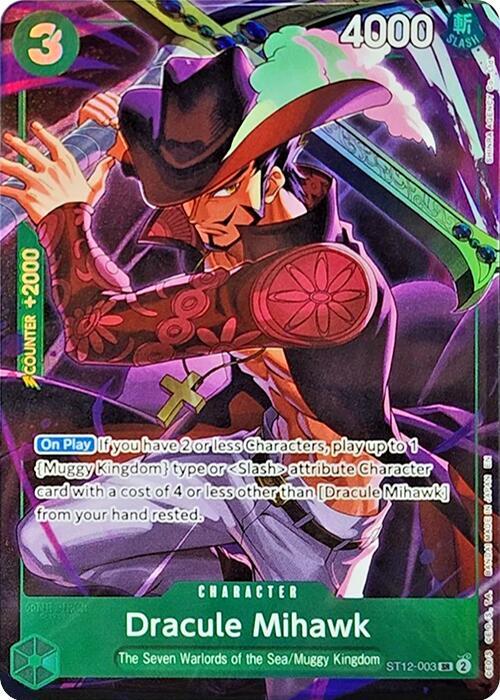 Dracule Mihawk (Illustration Box Vol.4) ST12-003 - One Piece Promo kart görseli