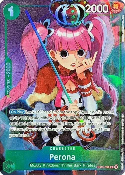 Perona (Illustration Box Vol.4) OP09-034 - One Piece Promo kart görseli