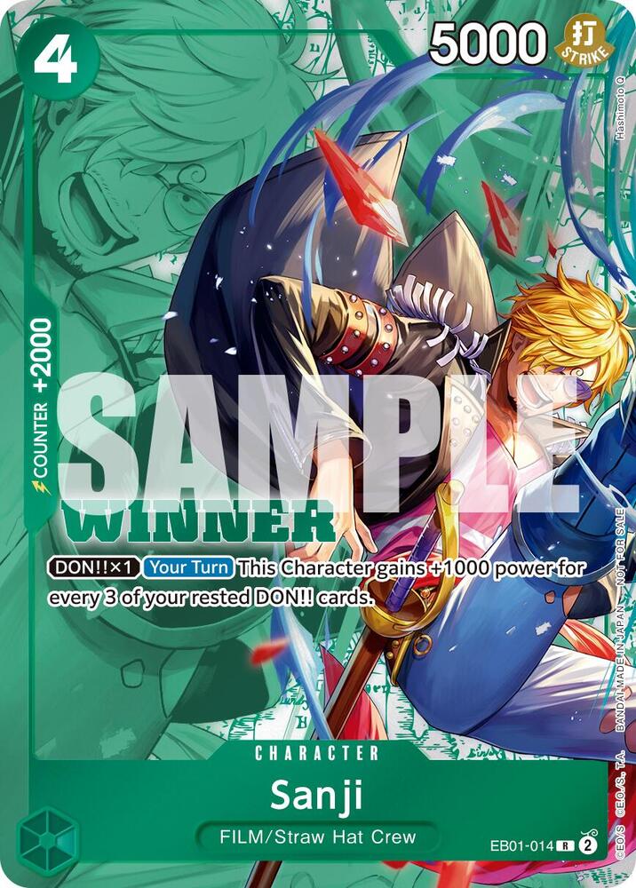 Sanji (Winner Pack 2025 Vol. 1) EB01-014 - One Piece Promo kart görseli