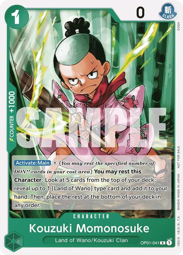 Kouzuki Momonosuke (Tournament Pack Vol. 7) OP01-041 - One Piece Promo kart görseli
