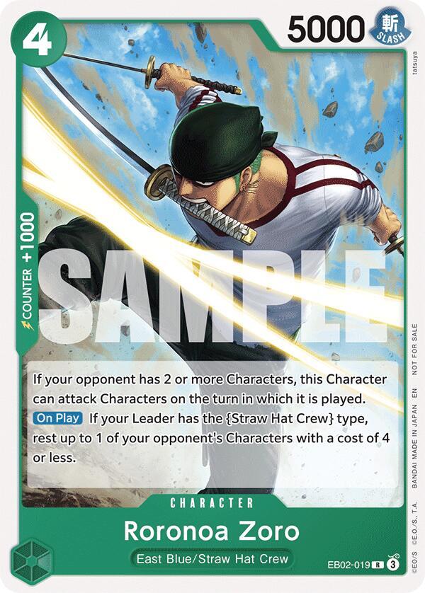 Roronoa Zoro (Tournament Pack 2025 Vol. 3) EB02-019 - One Piece Promo kart görseli
