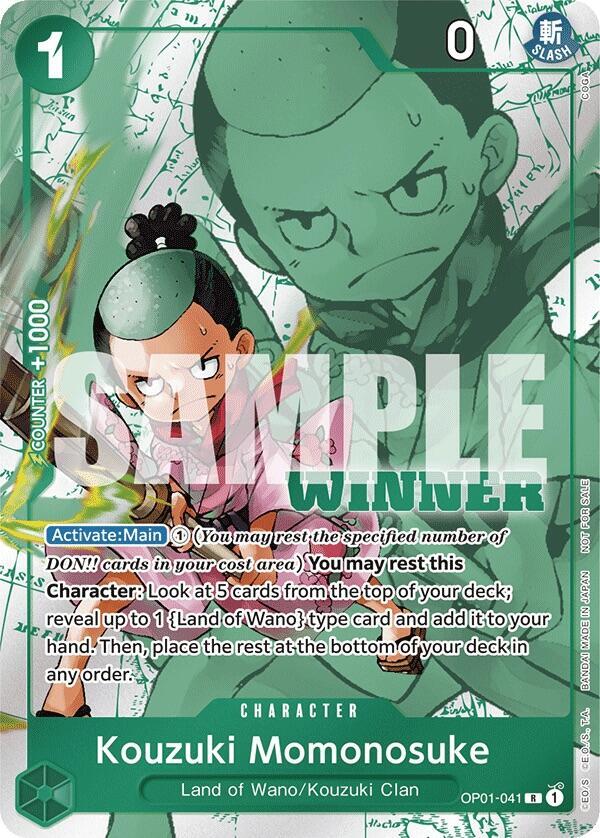 Kouzuki Momonosuke (Winner Pack Vol. 7) OP01-041 - One Piece Promo kart görseli