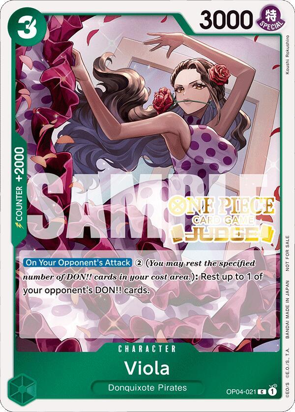 Viola (Judge Pack Vol. 4) OP04-021 - One Piece Promo kart görseli