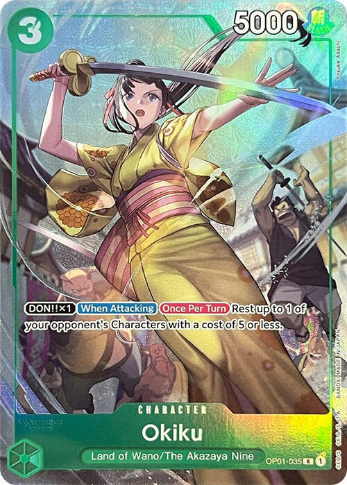 Okiku (Premium Card Collection -BANDAI CARD GAMES  OP01-035 - One Piece Promo kart görseli