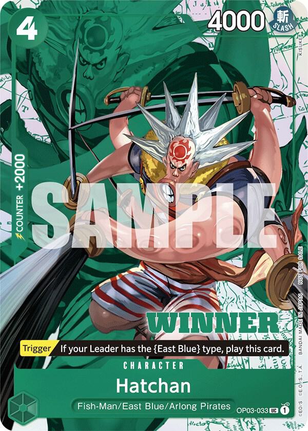 Hatchan (Winner Pack Vol. 6) OP03-033 - One Piece Promo kart görseli