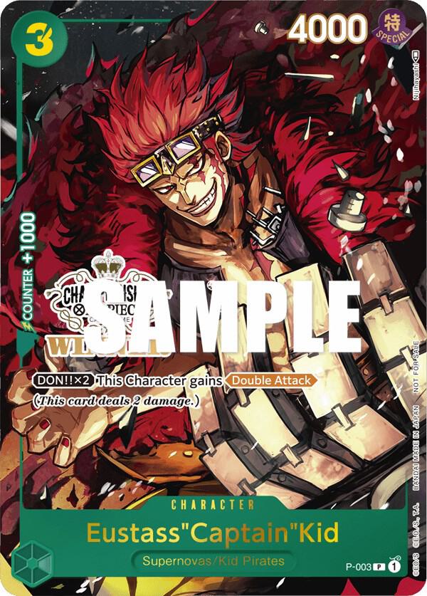 Eustass"Captain"Kid (Store Championship Vol. 2 Win P-003 - One Piece Promo kart görseli