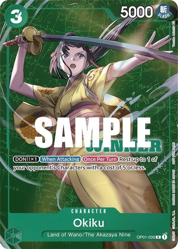 Okiku (Winner Pack Vol. 4) OP01-035 - One Piece Promo kart görseli