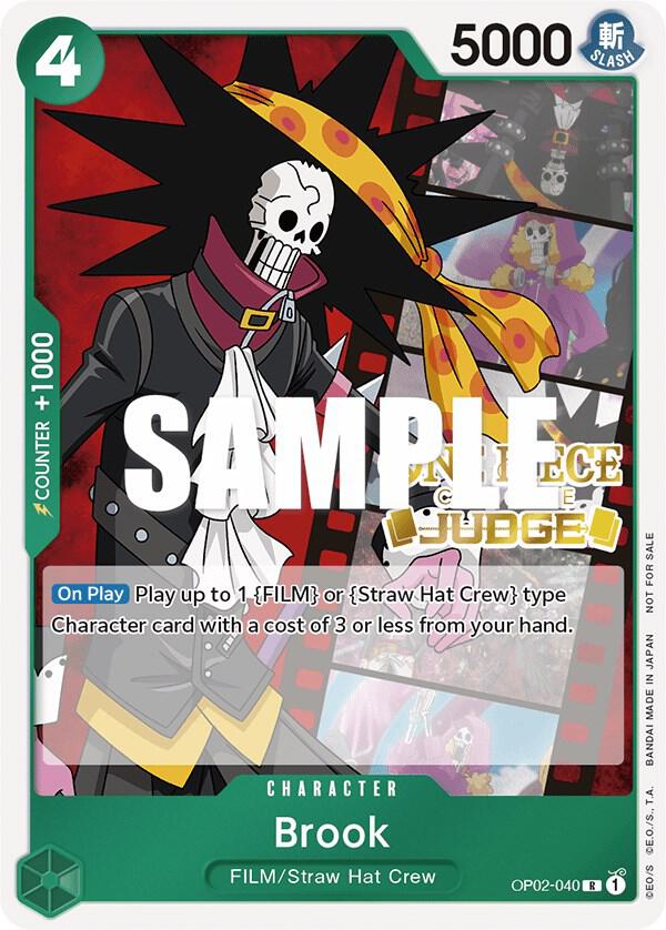 Brook (Judge Pack Vol. 2) OP02-040 - One Piece Promo kart görseli