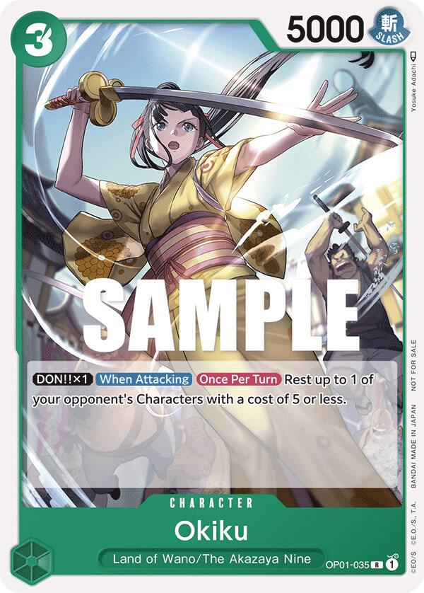 Okiku (Tournament Pack Vol. 4) OP01-035 - One Piece Promo kart görseli