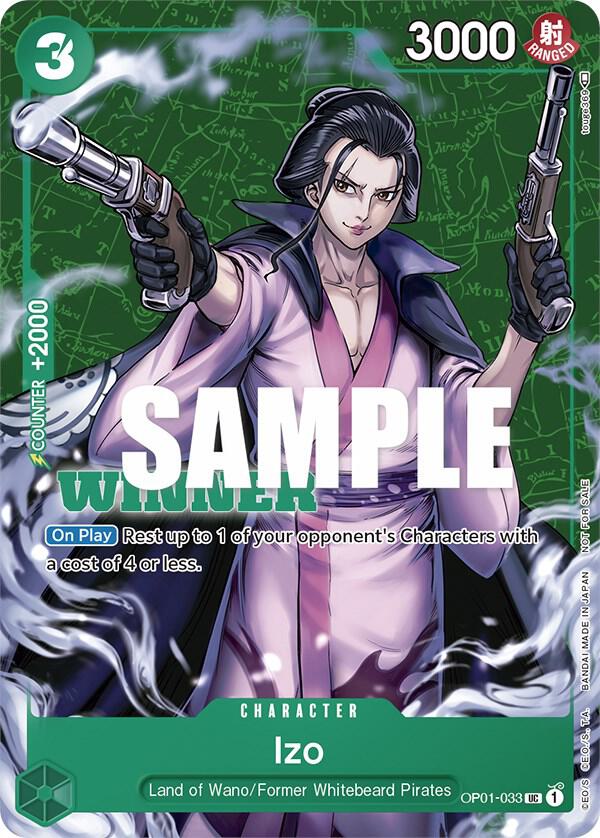 Izo (Tournament Pack Vol. 2) [Winner] OP01-033 - One Piece Promo kart görseli