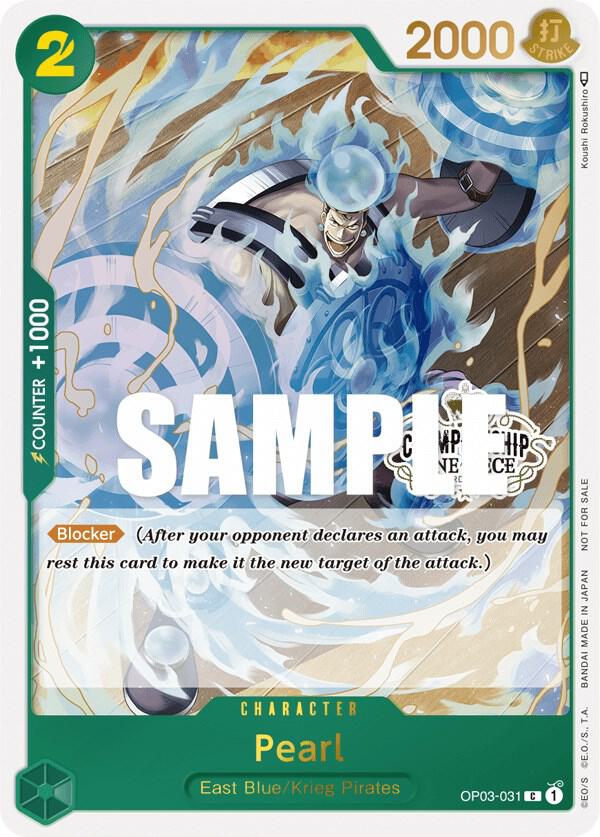 Pearl (Store Championship Participation Pack Vol.  OP03-031 - One Piece Promo kart görseli