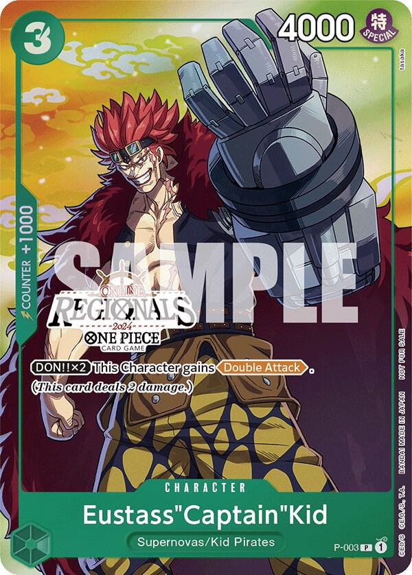 Eustass"Captain"Kid (Online Regional 2024 Vol. 2)  P-003 - One Piece Promo kart görseli