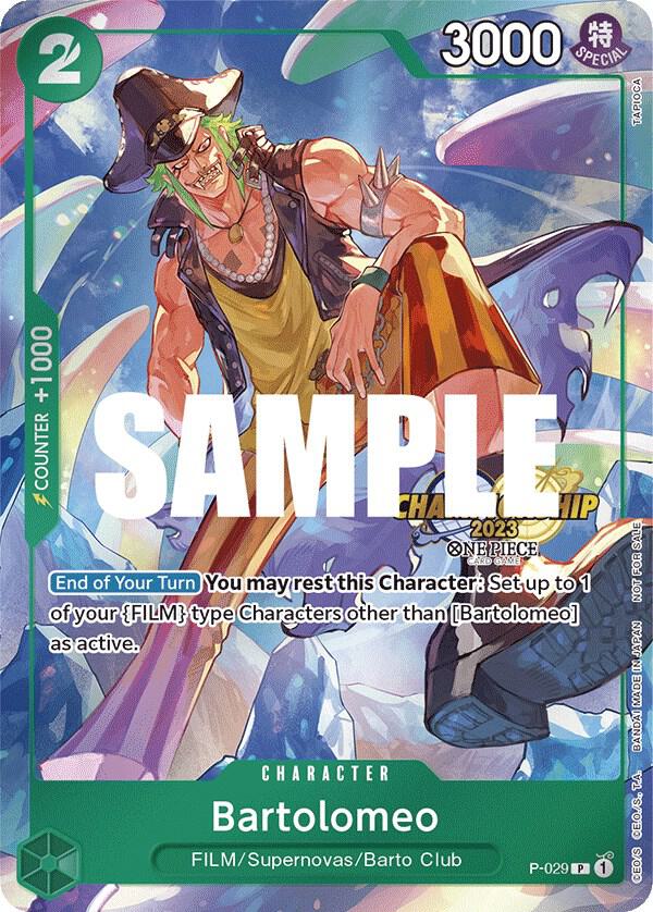 Bartolomeo (CS 2023 Event Pack) P-029 - One Piece Promo kart görseli