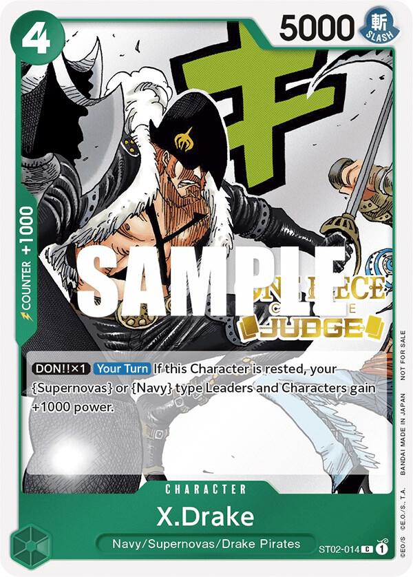 X.Drake (Judge Pack Vol. 2) ST02-014 - One Piece Promo kart görseli