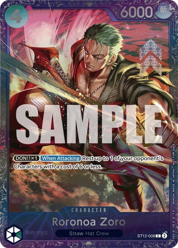 Roronoa Zoro (Treasure Cup 2024) ST12-008 - One Piece Promo kart görseli