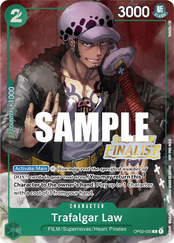 Trafalgar Law (Online Regional 2023) [Finalist] OP02-035 - One Piece Promo kart görseli