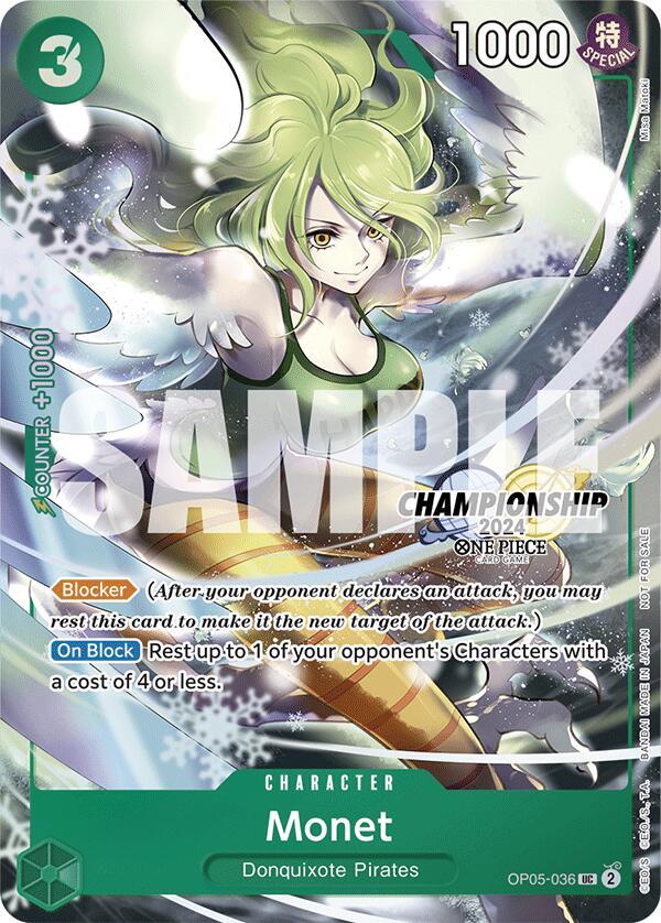 Monet (CS 2024 Event Pack Finalist) OP05-036 - One Piece Promo kart görseli