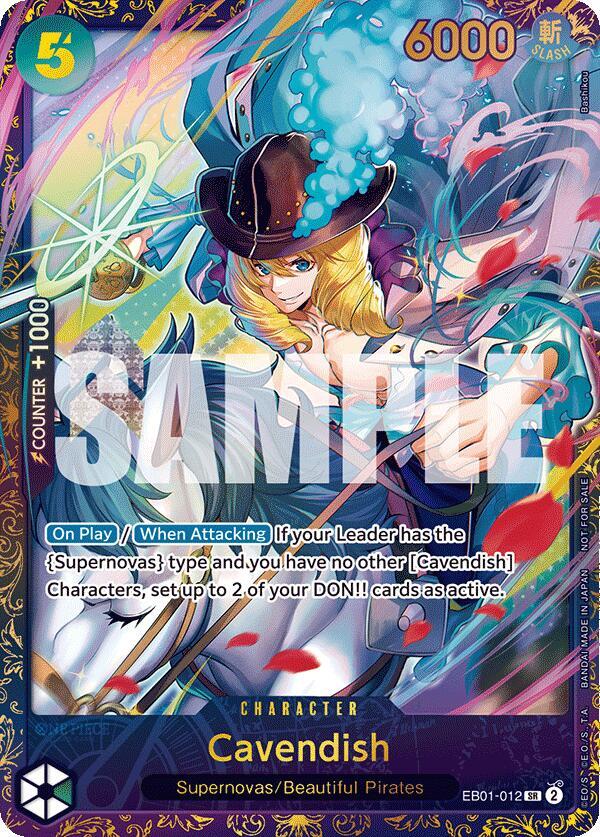 Cavendish (Treasure Cup 2024) EB01-012 - One Piece Promo kart görseli