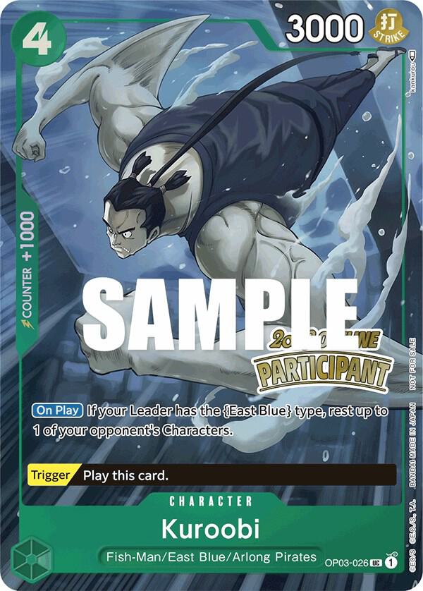 Kuroobi (Offline Regional 2023) [Participant] OP03-026 - One Piece Promo kart görseli