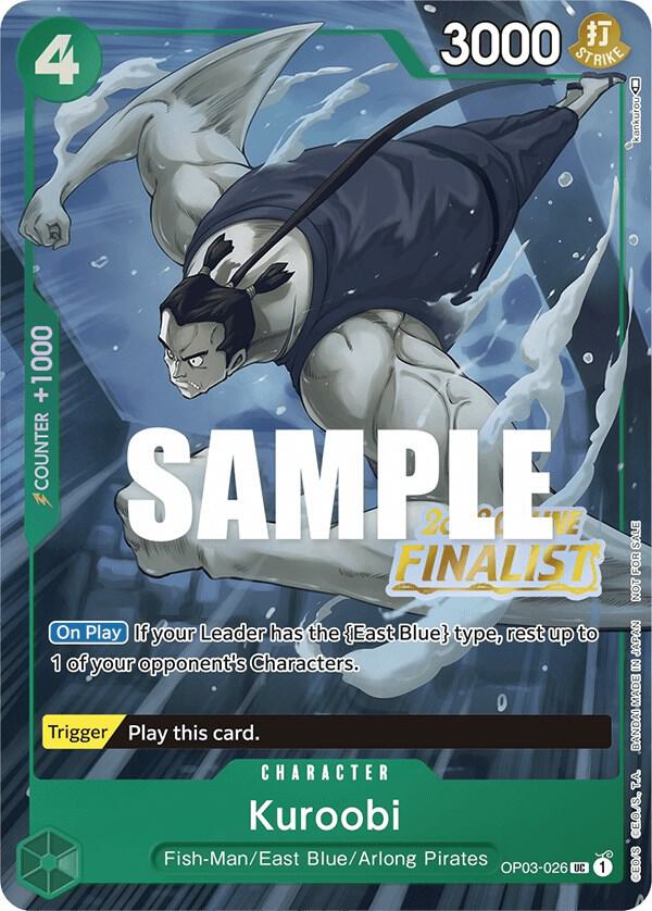Kuroobi (Online Regional 2023) [Finalist] OP03-026 - One Piece Promo kart görseli