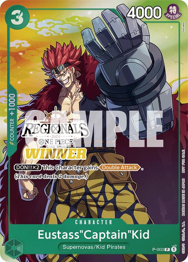 Eustass"Captain"Kid (Offline Regional 2024 Vol. 2) P-003 - One Piece Promo kart görseli