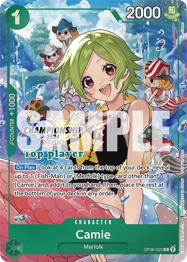 Camie (Championship 2024 Top Player Pack) OP06-025 - One Piece Promo kart görseli