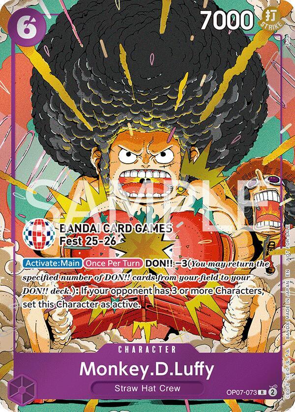 Monkey.D.Luffy (BANDAI Card Games Fest 25-26) OP07-073 - One Piece Promo kart görseli