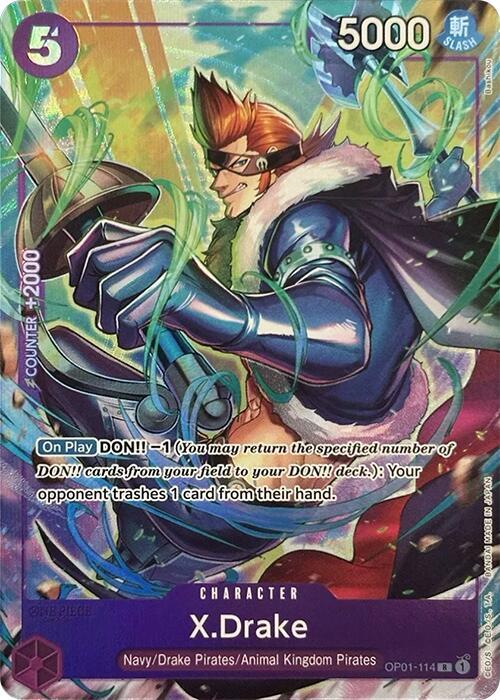 X.Drake (Premium Card Collection -Best Selection V OP01-114 - One Piece Promo kart görseli