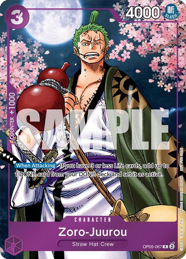 Zoro-Juurou (Event Pack Vol. 5) OP05-067 - One Piece Promo kart görseli