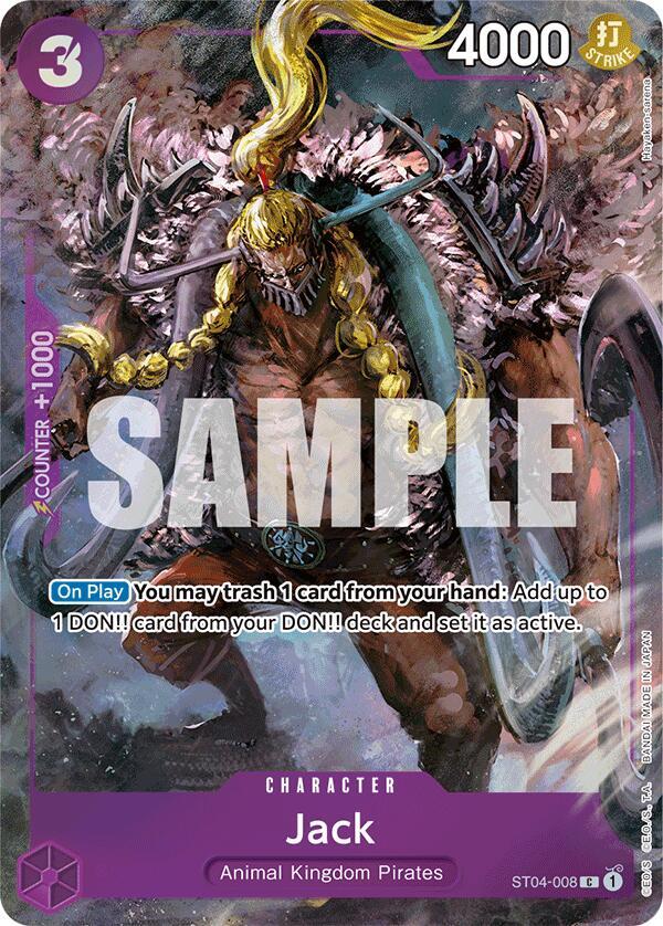 Jack (Premium Card Collection -BANDAI CARD GAMES F ST04-008 - One Piece Promo kart görseli