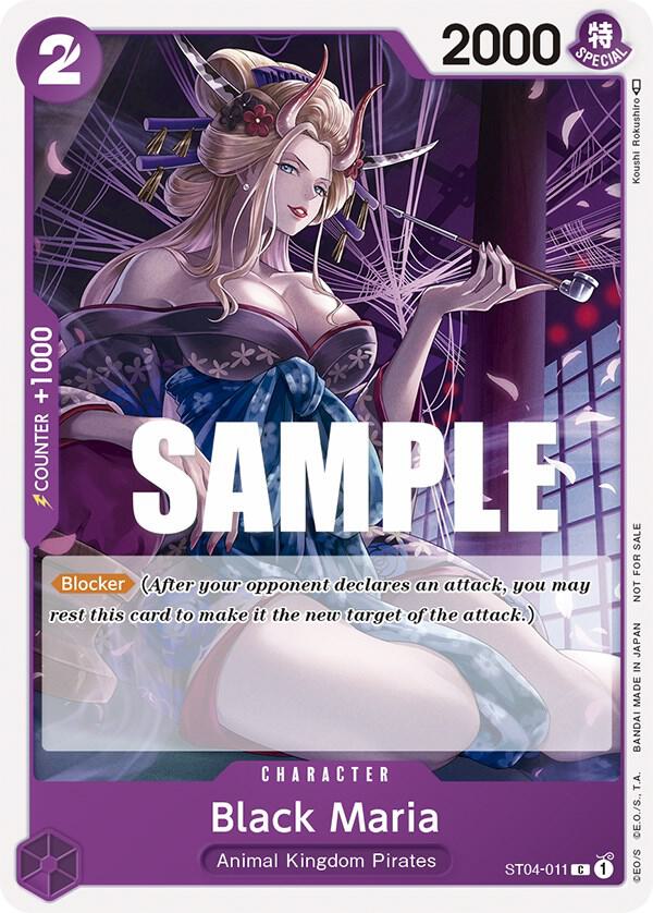 Black Maria (Tournament Pack Vol. 2) ST04-011 - One Piece Promo kart görseli
