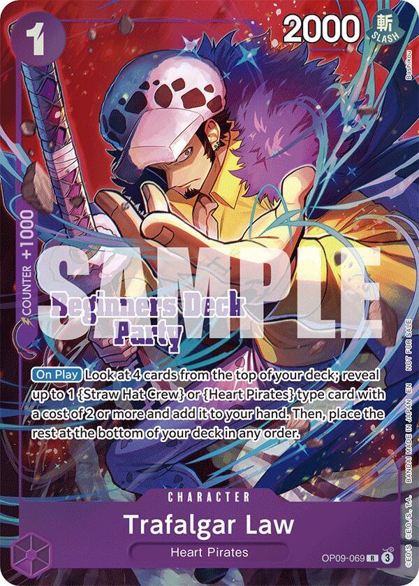 Trafalgar Law (Beginners Deck Party [ST-23] - [ST- OP09-069 - One Piece Promo kart görseli