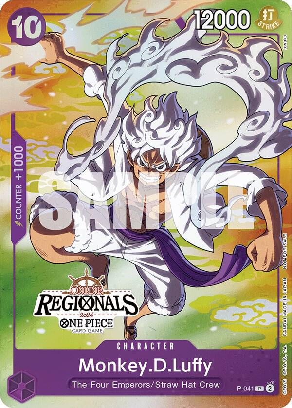 Monkey.D.Luffy (041) (Online Regional 2024 Vol. 2) P-041 - One Piece Promo kart görseli