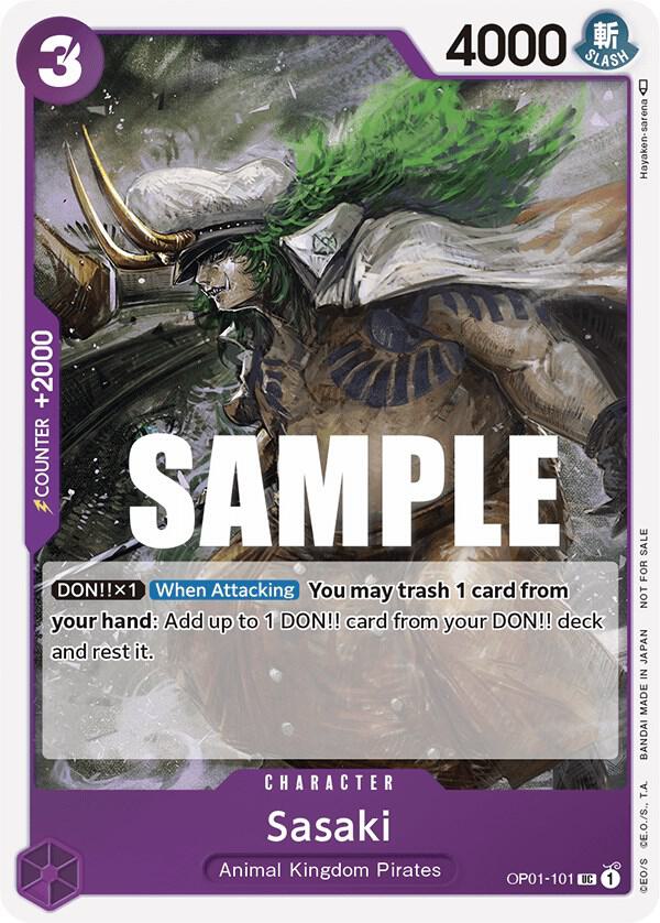 Sasaki (Event Pack Vol. 2) OP01-101 - One Piece Promo kart görseli