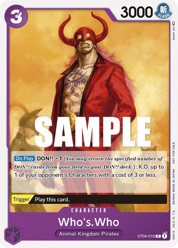Who's.Who (Tournament Pack Vol. 3) [Participant] ST04-010 - One Piece Promo kart görseli