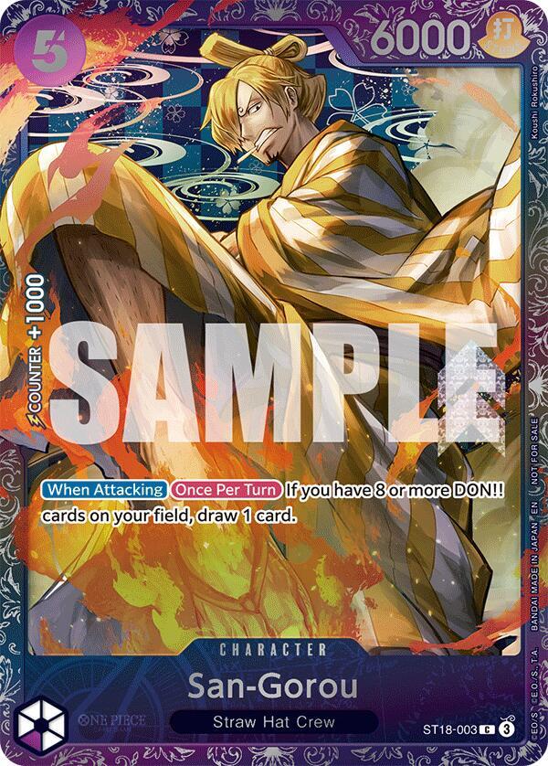 San-Gorou (Treasure Cup 2025) ST18-003 - One Piece Promo kart görseli