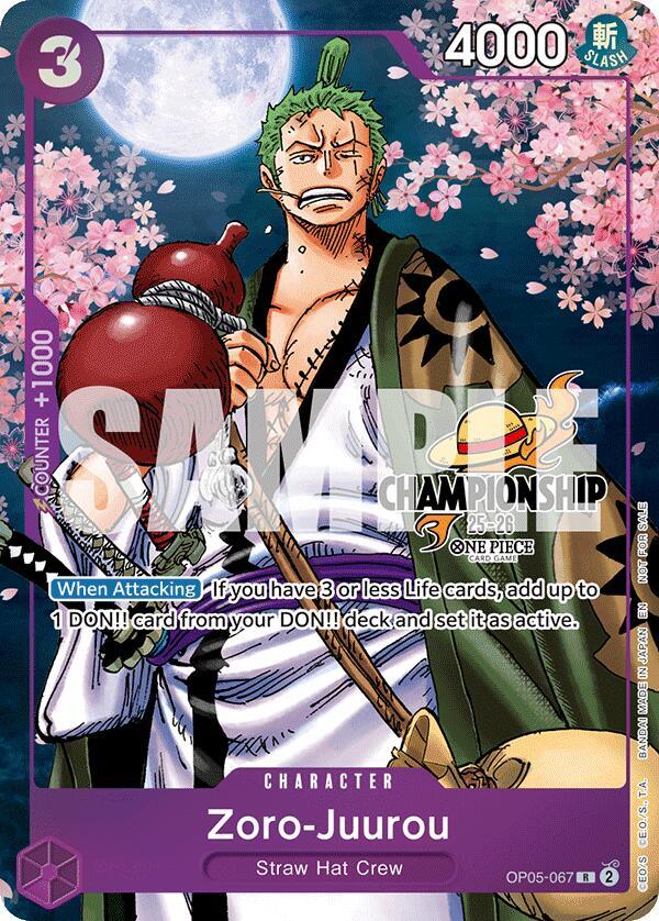 Zoro-Juurou (CS 25-26 Event Pack Finalist Ver.) OP05-067 - One Piece Promo kart görseli