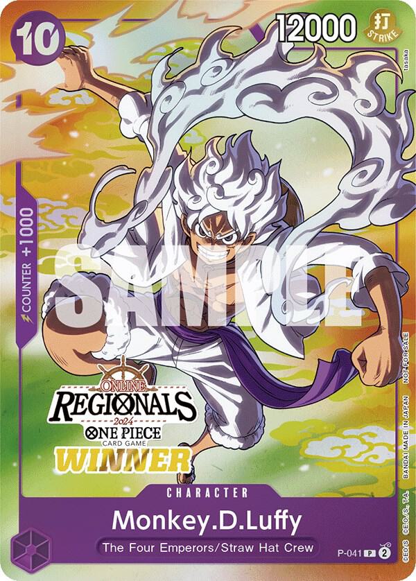 Monkey.D.Luffy (041) (Online Regional 2024 Vol. 2) P-041 - One Piece Promo kart görseli