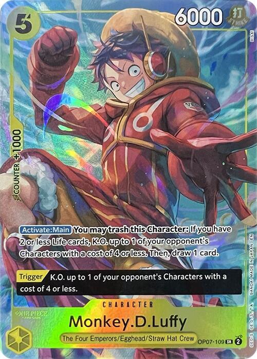 Monkey.D.Luffy (Illustration Box Vol.3) OP07-109 - One Piece Promo kart görseli