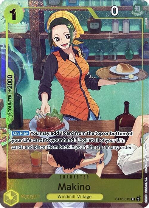Makino (Premium Card Collection -Best Selection Vo ST13-012 - One Piece Promo kart görseli