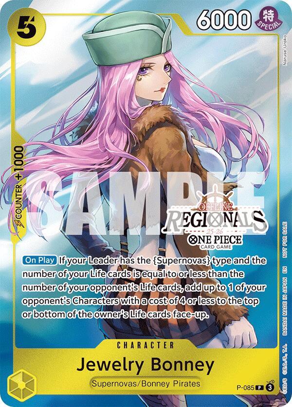 Jewelry Bonney (Offline Regional Participation Pac P-085 - One Piece Promo kart görseli