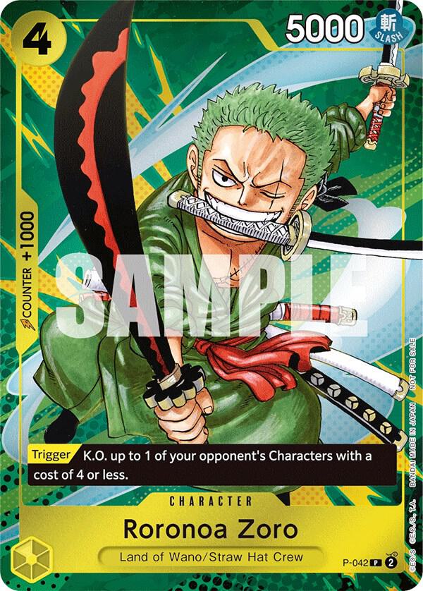 Roronoa Zoro (Event Pack Vol. 3) P-042 - One Piece Promo kart görseli