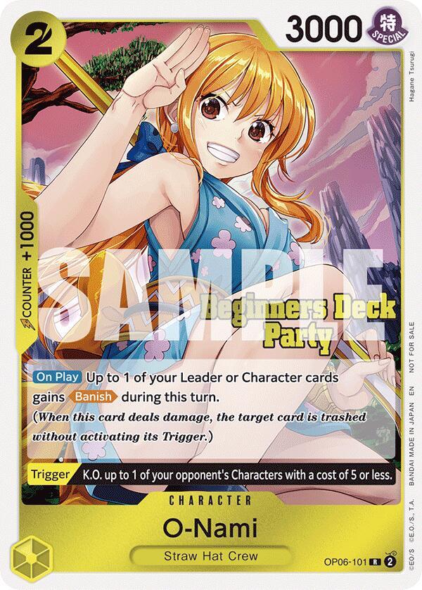 O-Nami (Beginners Deck Party [ST-23] - [ST-28] Par OP06-101 - One Piece Promo kart görseli