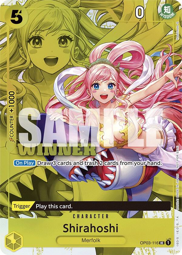 Shirahoshi (Winner Pack Vol. 6) OP03-116 - One Piece Promo kart görseli