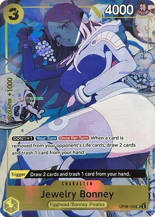 Jewelry Bonney (Illustration Box EX) OP08-105 - One Piece Promo kart görseli