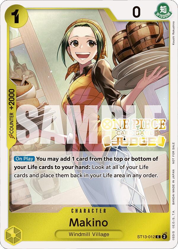 Makino (Judge Pack Vol. 4) ST13-012 - One Piece Promo kart görseli