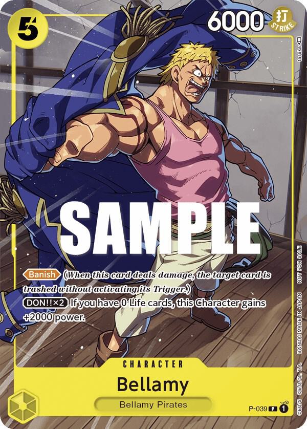 Bellamy (Pirates Party Vol. 4) P-039 - One Piece Promo kart görseli