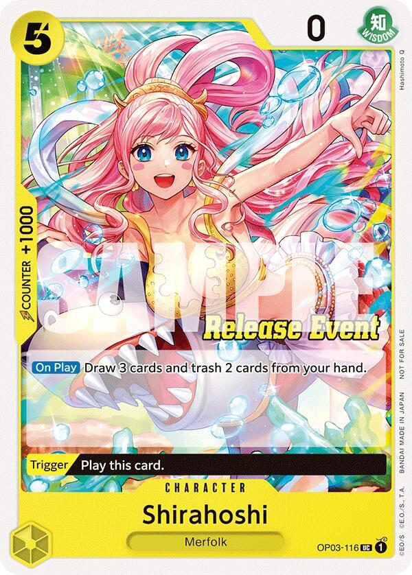 Shirahoshi (ST15 - ST20 Release Event Pack) OP03-116 - One Piece Promo kart görseli