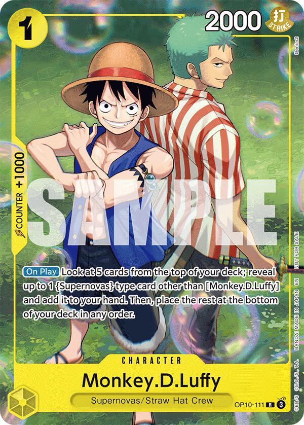 Monkey.D.Luffy (Learn Together Deck Set - Set Sail OP10-111 - One Piece Promo kart görseli