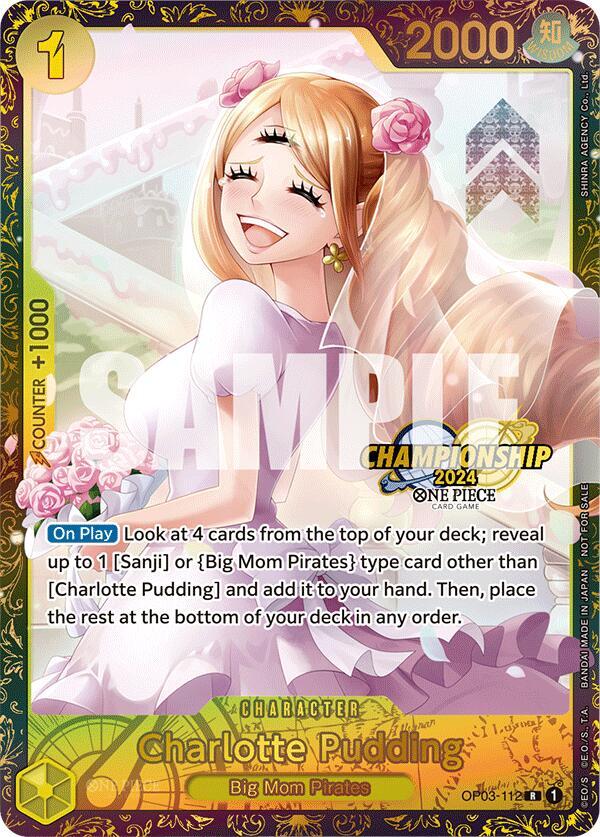 Charlotte Pudding (Championship 2024) OP03-112 - One Piece Promo kart görseli